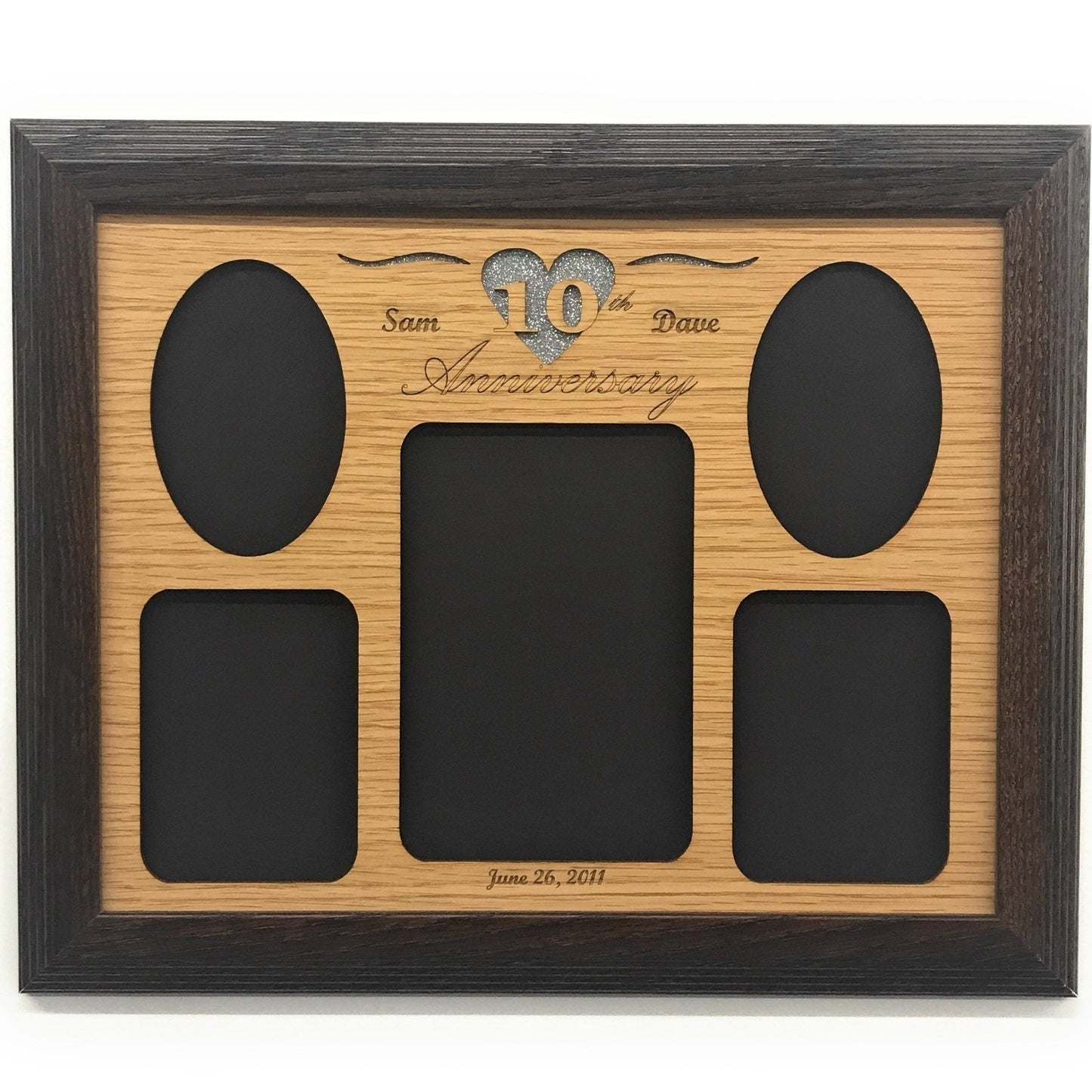 10th Anniversary Picture Frame - 10th Anniversary Picture Frame - 11x14 10th Anniversary Picture Frame can be personalized with your names and wedding date. - Legacy Images - Picture Frames - Legacy Images - Picture Frames