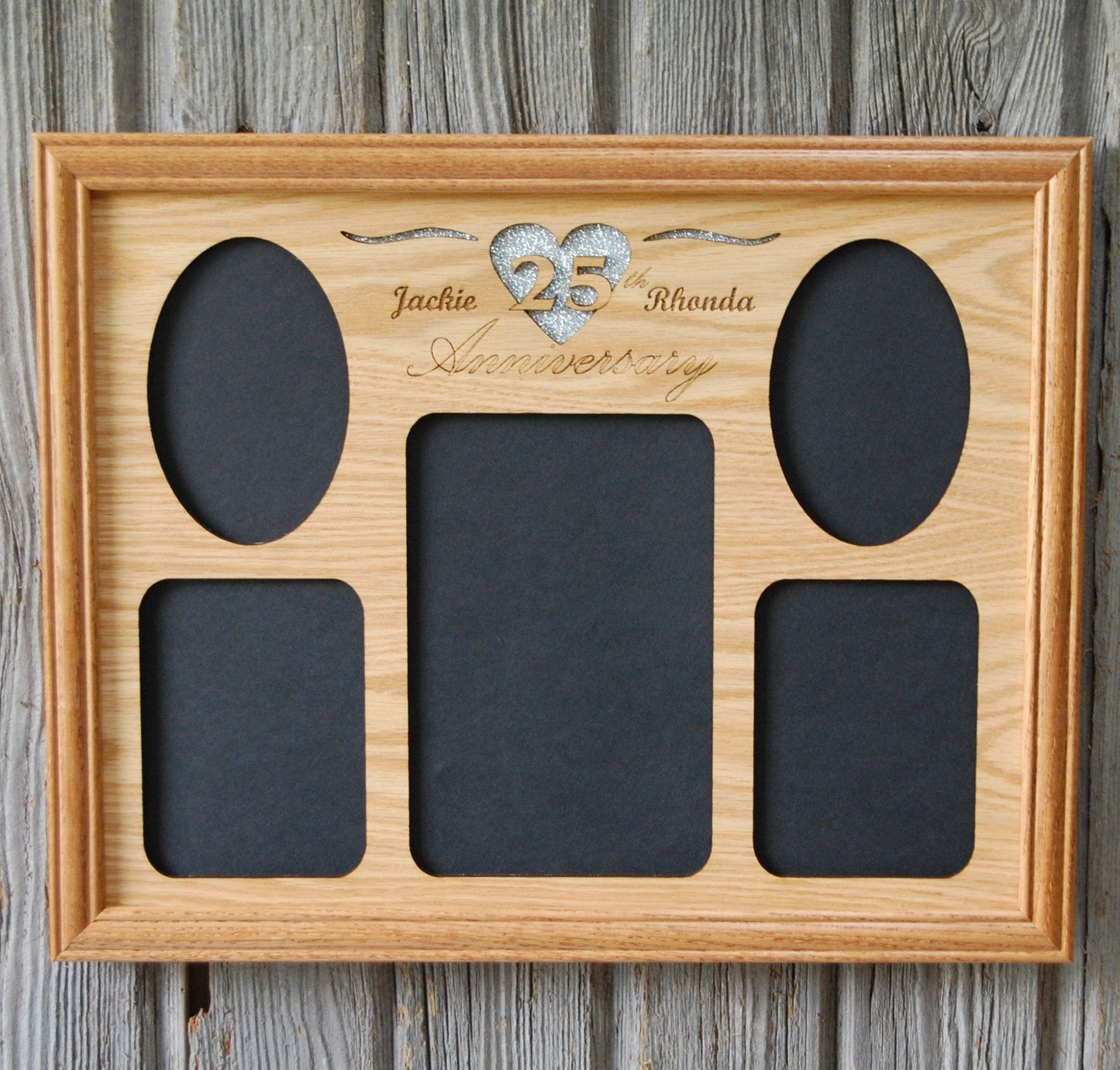 25th Anniversary Picture Frame - 25th Anniversary Picture Frame - 11"x14" 25th Anniversary Picture Frame, Picture Frame, home decor, laser engraved, personalized picture frame - Legacy Images - Legacy Images - Picture Frames - Legacy Images - Picture Frames