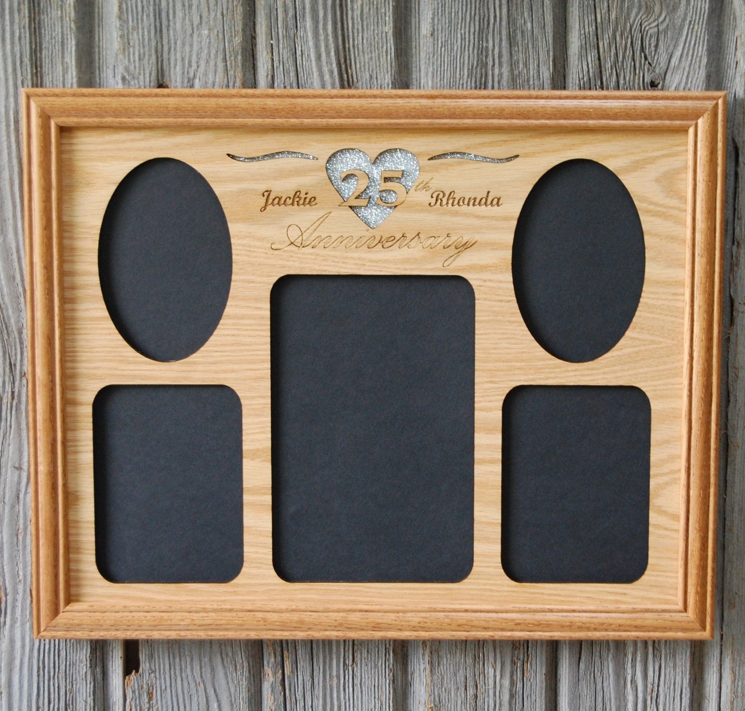 25th Anniversary Picture Frame - 25th Anniversary Picture Frame - 11"x14" 25th Anniversary Picture Frame, Picture Frame, home decor, laser engraved, personalized picture frame - Legacy Images - Legacy Images - Picture Frames - Legacy Images - Picture Frames