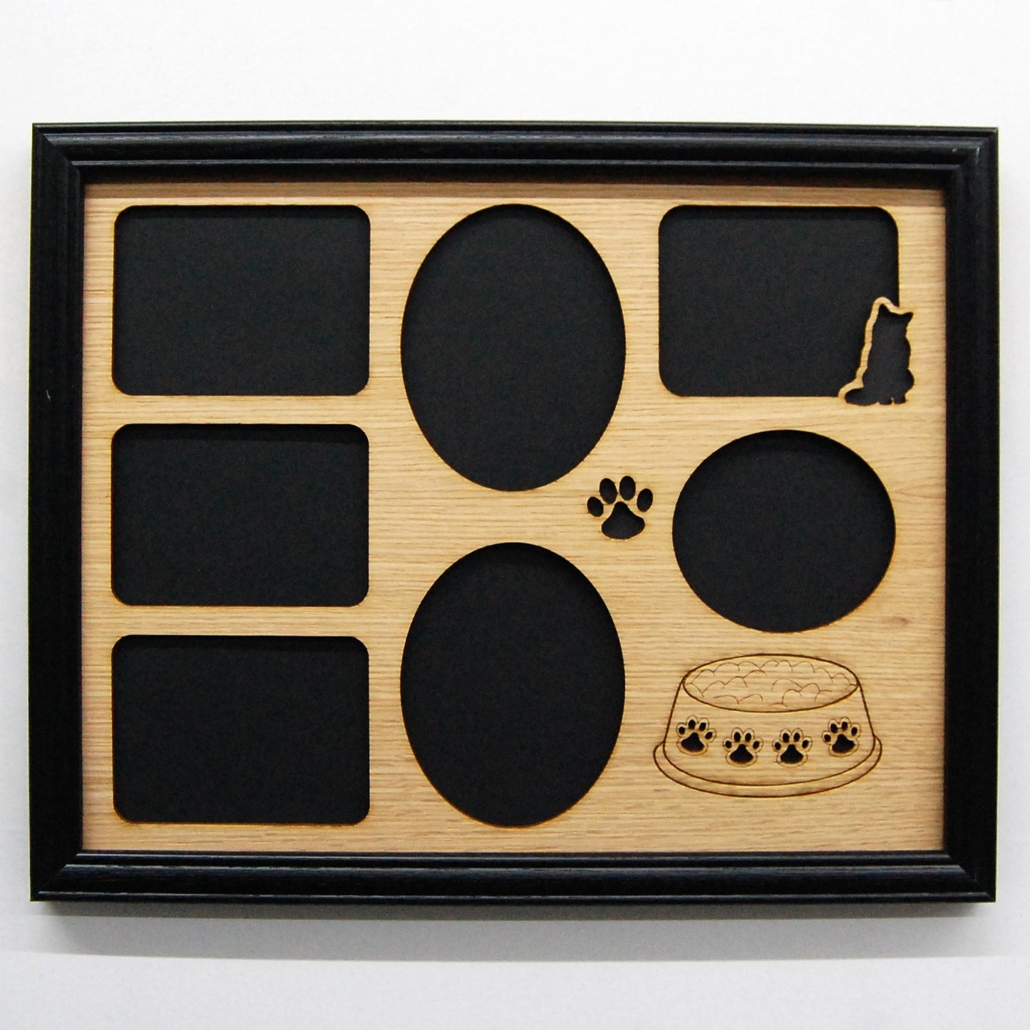 Cat Bowl & Paws Picture Frame