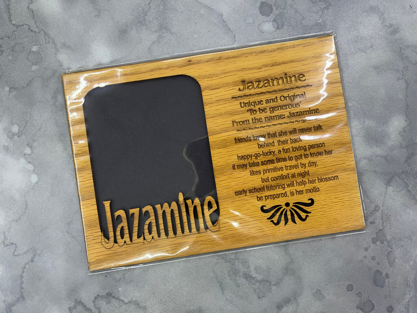 DISCONTINUED 5x7 Profile Name Meaning Picture Frame - Matte Only - Names A-K