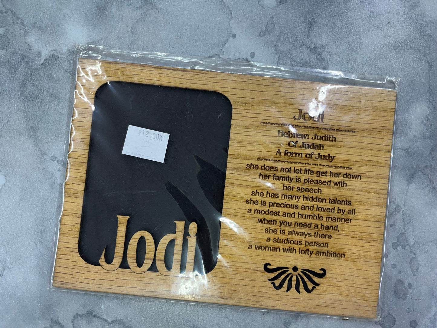 DISCONTINUED 5x7 Profile Name Meaning Picture Frame - Matte Only - Names A-K