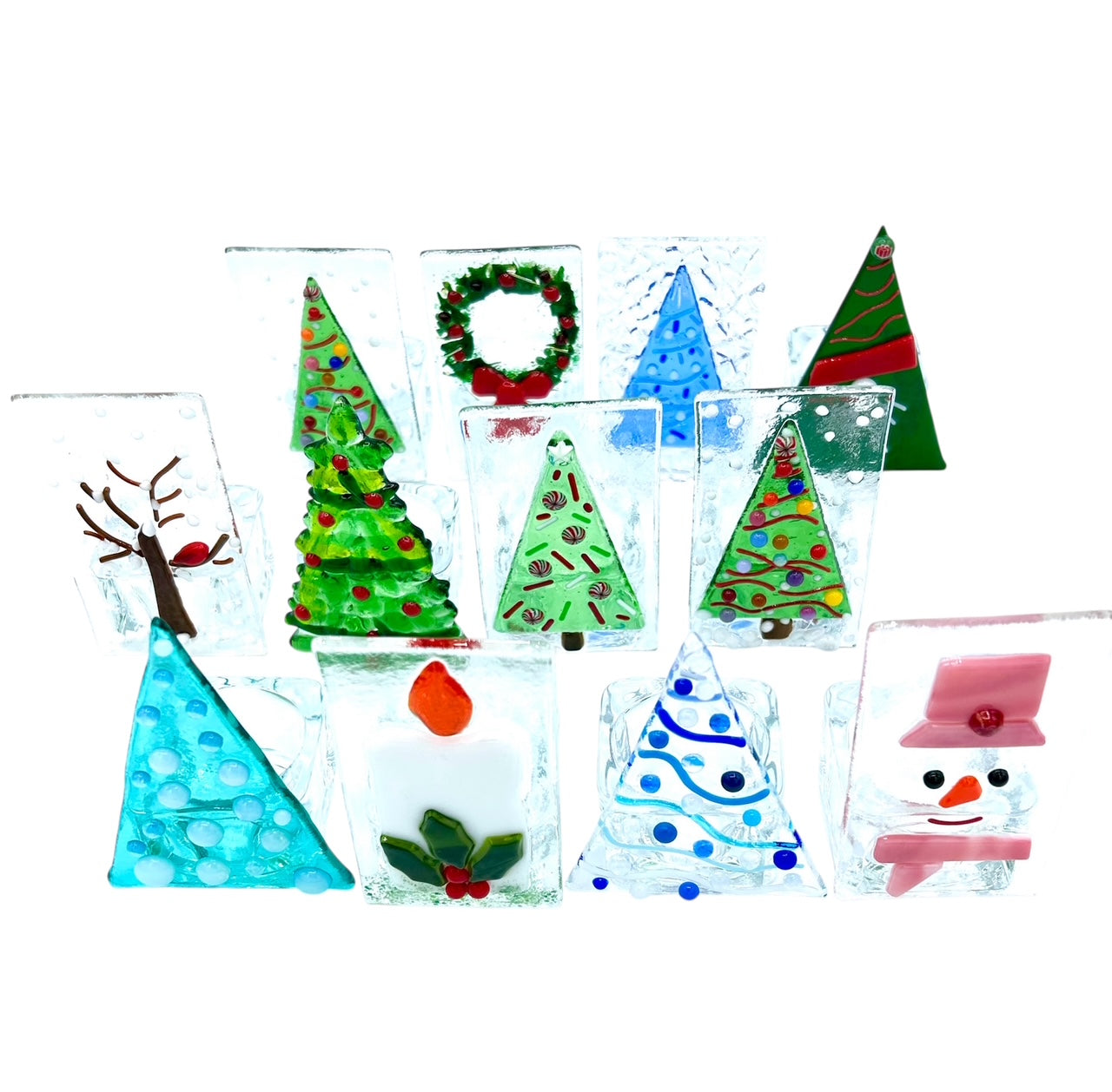 Mosaics by Mama J Class - Christmas Ornaments & Votive