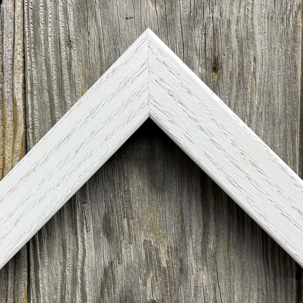 Whitewash Flat Picture Frame