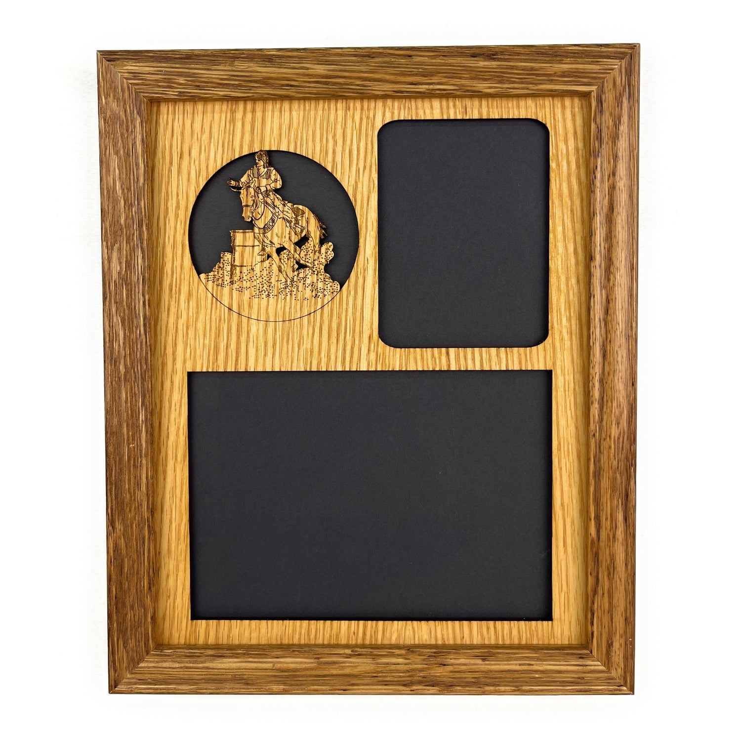 Barrel Racer Horse Picture Frame - Legacy Images - 11x14 Picture Frame 5x7 picture frame 8x10 picture frame laser engraved