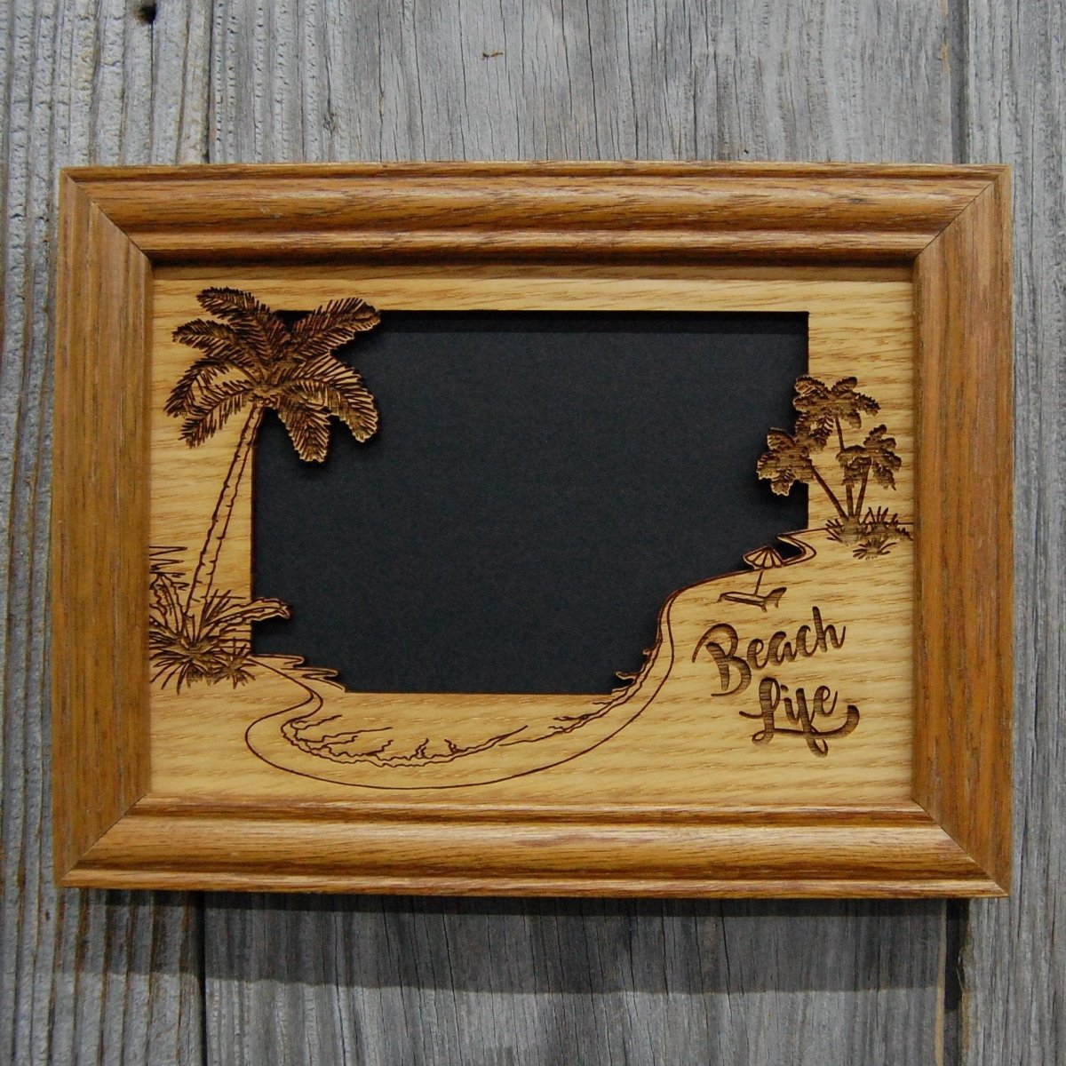 Beach Life Picture Frame - Legacy Images - Picture Frames - 5x7 picture frame beach hobbies laser engraved