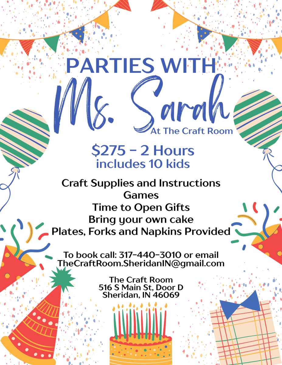 Birthday Parties with Ms. Sarah Deposit - Legacy Images - The Craft Room laser engraved