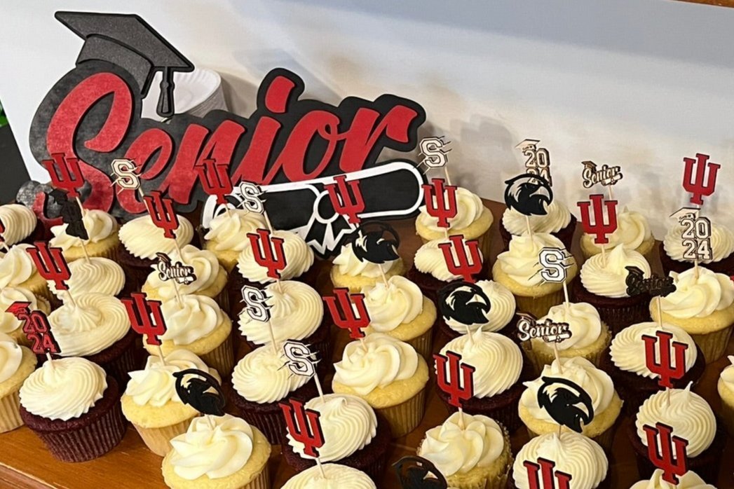 Class of 2025 Cupcake Toppers - Legacy Images - Cake Decorating Supplies - cake topper graduation party laser engraved