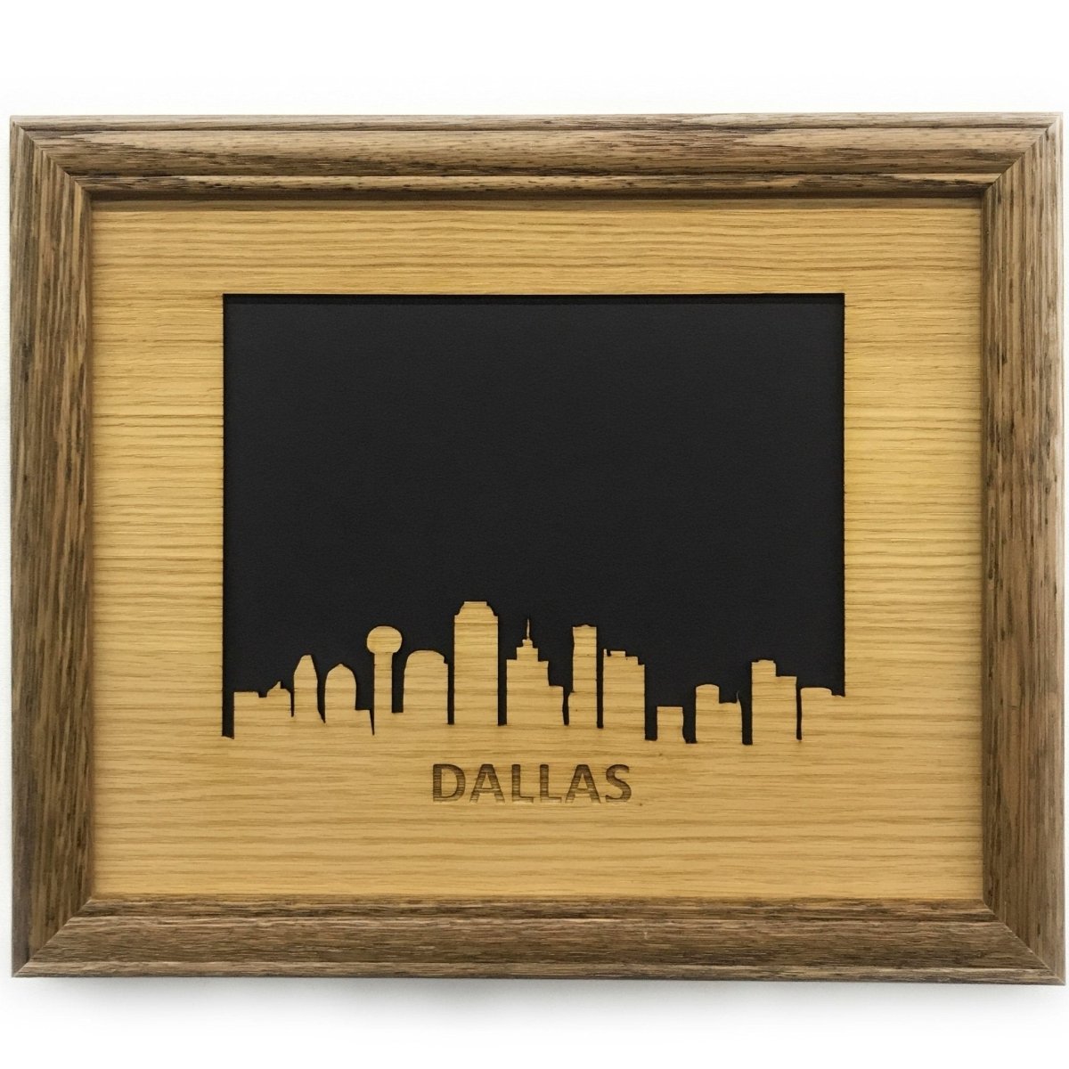 Dallas Picture Frame - 8x10 Frame Hold 5x7 Photo - Legacy Images - Picture Frames - 8x10 picture frame city dallas laser engraved