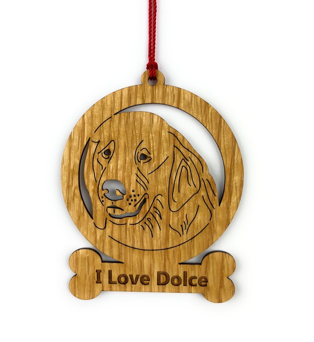 Dog Bone Ornament - Legacy Images - Holiday Ornaments - breed christmas dog laser engraved