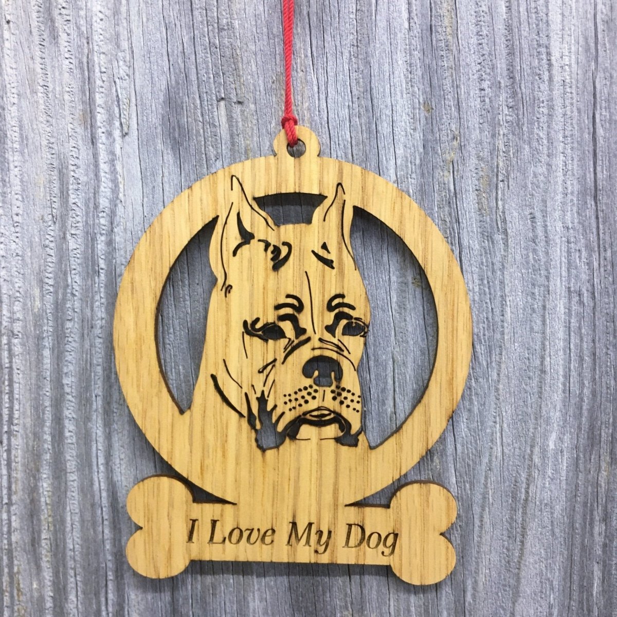 Dog Bone Ornament - Legacy Images - Holiday Ornaments - breed christmas dog laser engraved