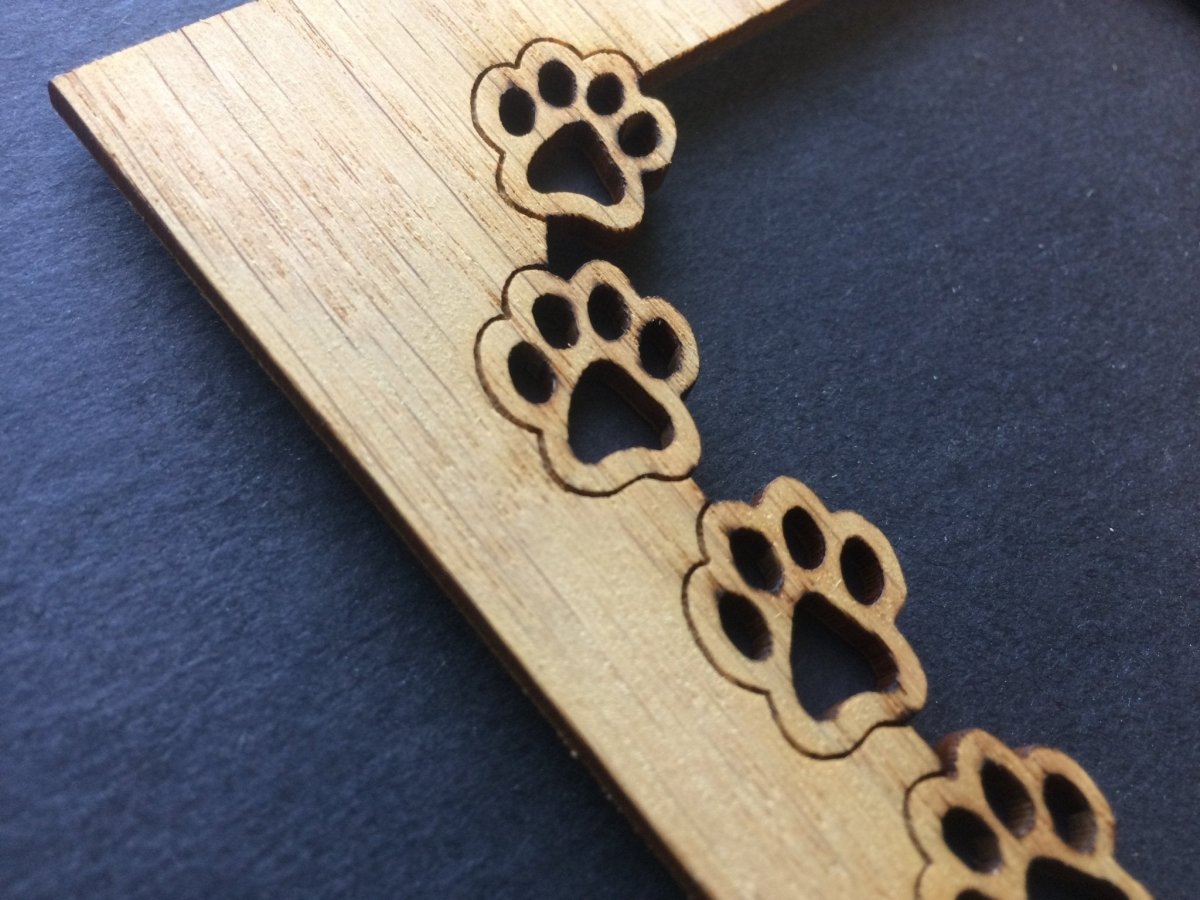 Dog Bone & Paw Prints Picture Frame - Legacy Images - Picture Frames - 11x14 Picture Frame 5x7 picture frame 8x10 picture frame laser engraved
