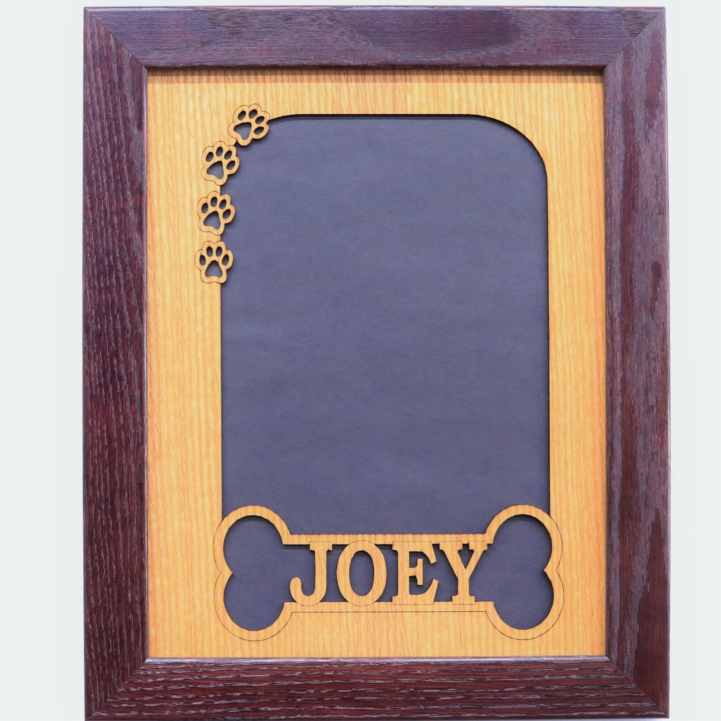 Dog Bone & Paw Prints Picture Frame - Legacy Images - 11x14 Picture Frame 5x7 picture frame 8x10 picture frame laser engraved