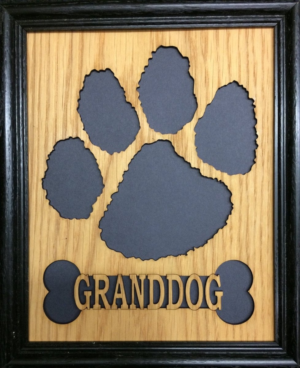 Dog Paw Print Picture Frame - Legacy Images - Picture Frames - 11x14 Picture Frame 8x10 picture frame dog laser engraved
