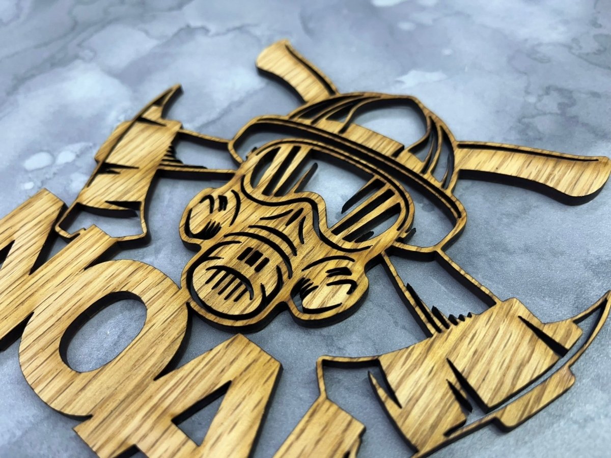 Fireman Birthday Cake Topper - Personalized - Legacy Images - Cake Decorating Supplies - birthday cake topper fireman birthday laser engraved