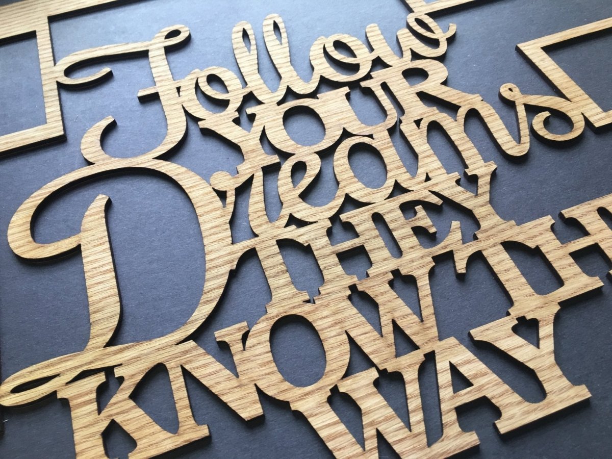 Follow Your Dreams Collage Picture Frame 16"x20" - Legacy Images - Picture Frames - 16x20 picture frame collage frame follow your dreams laser engraved