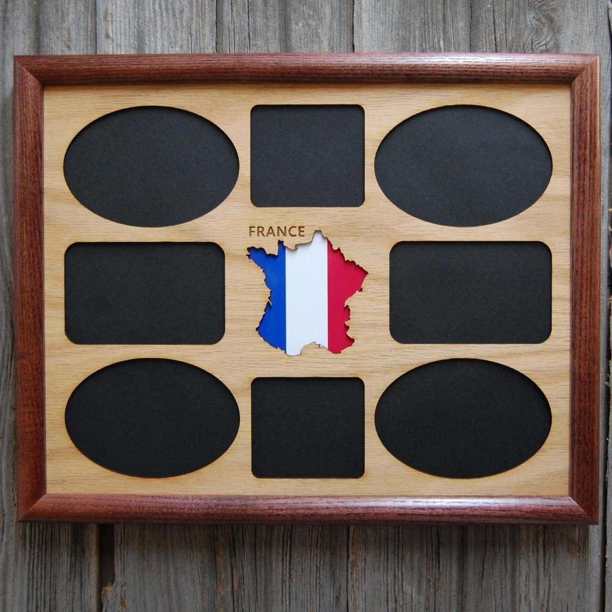 France Picture Frame - 11x14 Frame Hold 8x10 Photo or 8 Photos of Various Size - Legacy Images - Picture Frames - 11x14 Picture Frame country picture frames laser engraved