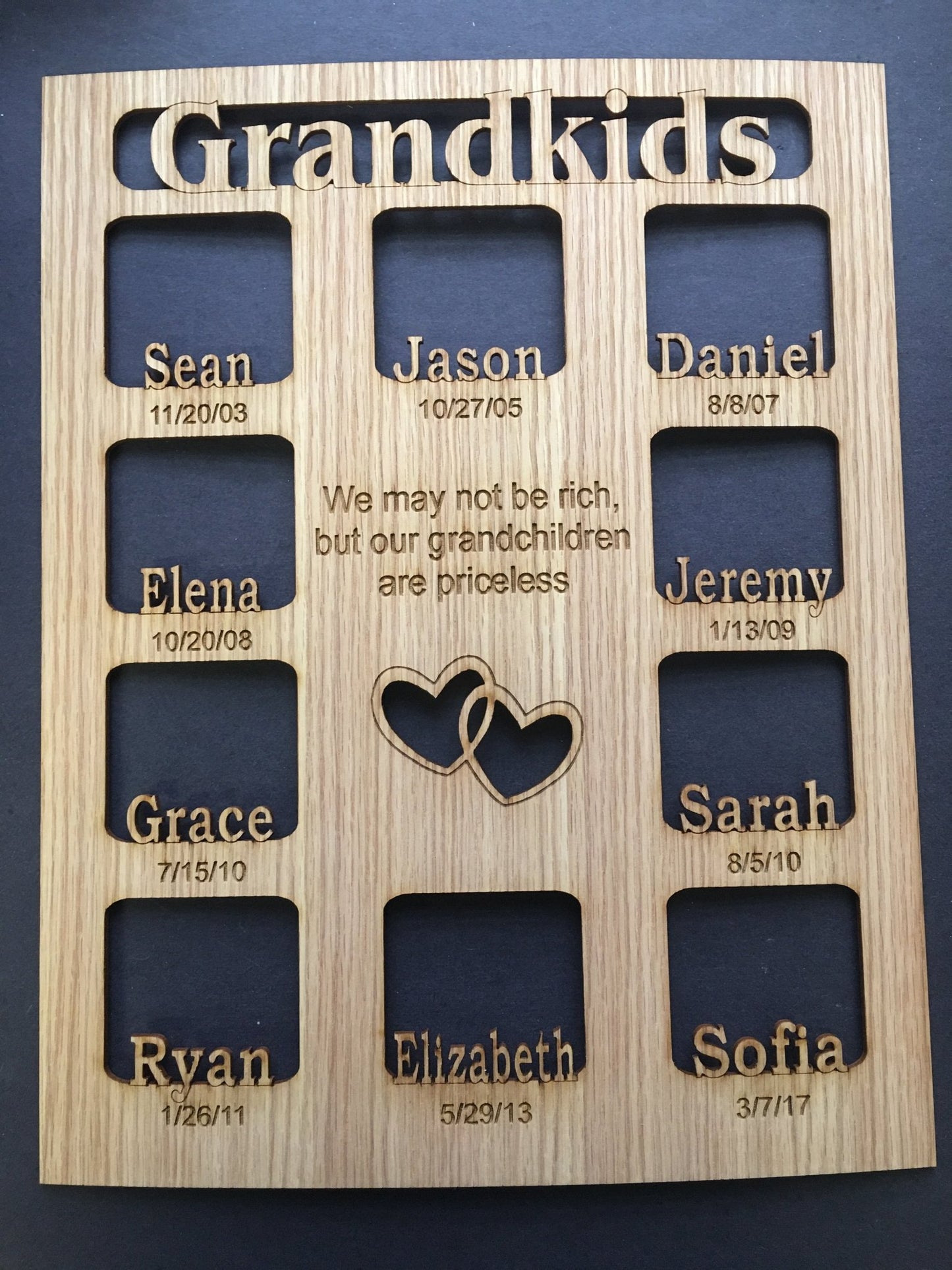 Grandkids Name Picture Frame w/ Date - Legacy Images - Picture Frames