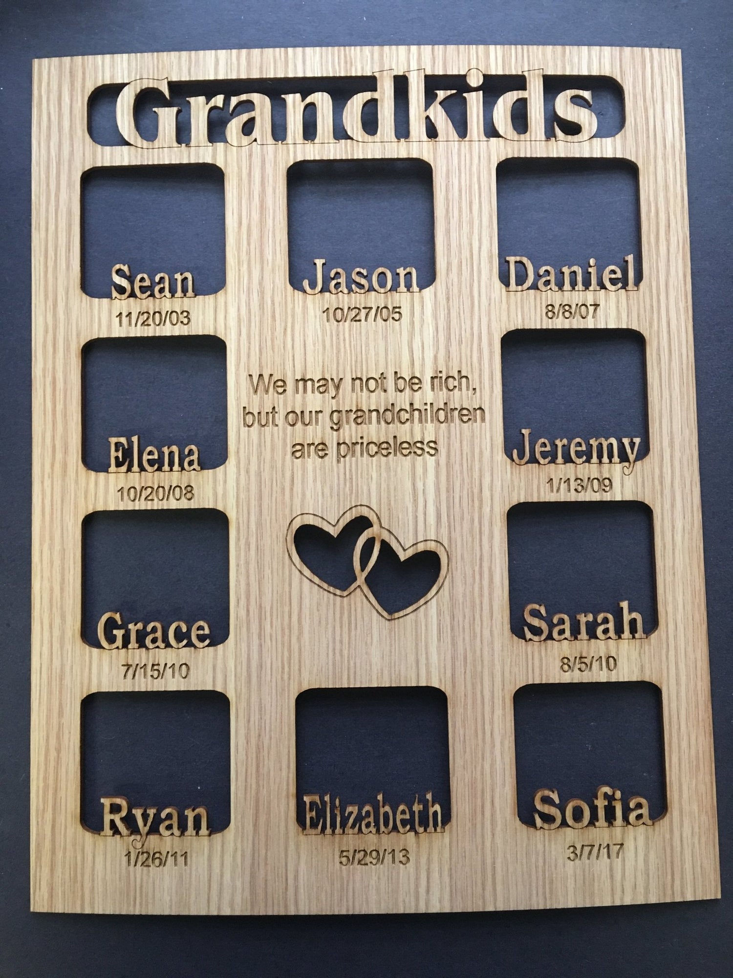 Grandkids Name Picture Frame w/ Date - Legacy Images - Picture Frames