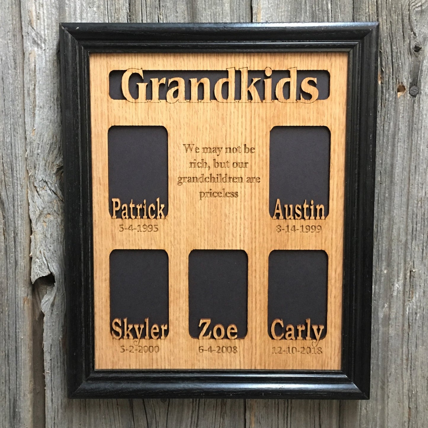 Grandkids Name Picture Frame w/ Date - Legacy Images - Picture Frames