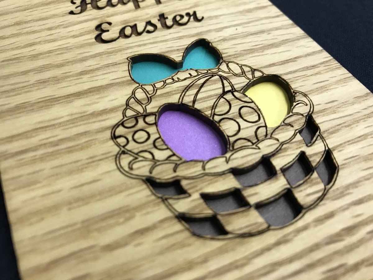 Happy Easter Picture Frame - 5x7 Frame Holds 3x4 Photo - Legacy Images - Picture Frames - 5x7 picture frame easter family laser engraved