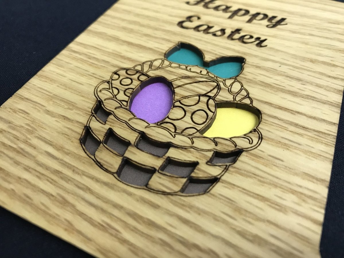 Happy Easter Picture Frame - 5x7 Frame Holds 3x4 Photo - Legacy Images - Picture Frames - 5x7 picture frame easter family laser engraved