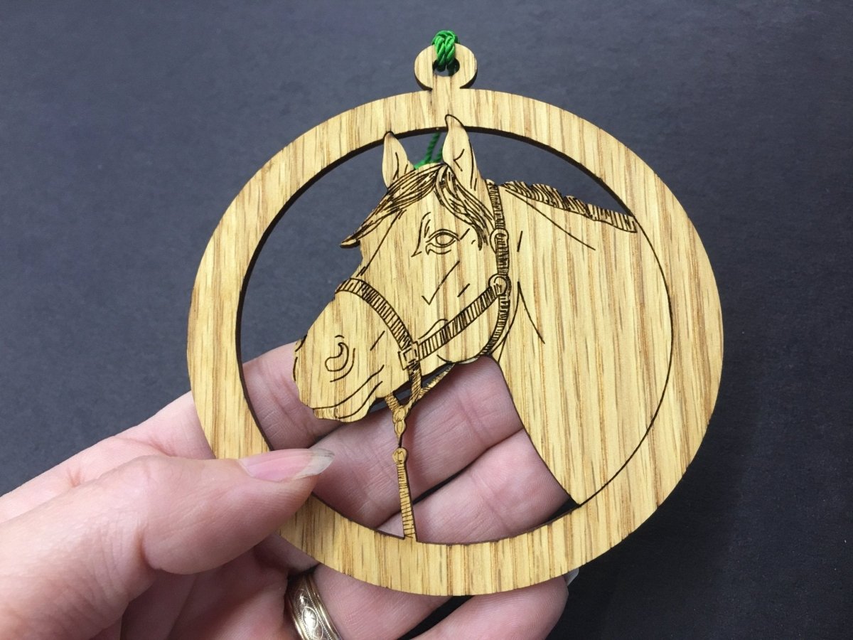 Horse Ornament - Legacy Images - Holiday Ornaments - christmas horse ornament laser engraved