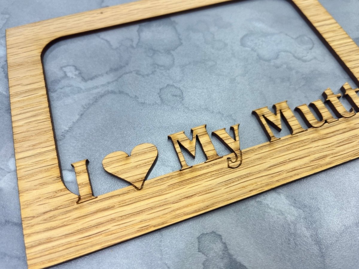 I Love My Dog Picture Frame - Legacy Images - Picture Frame - 11x14 Picture Frame 5x7 picture frame 8x10 picture frame laser engraved