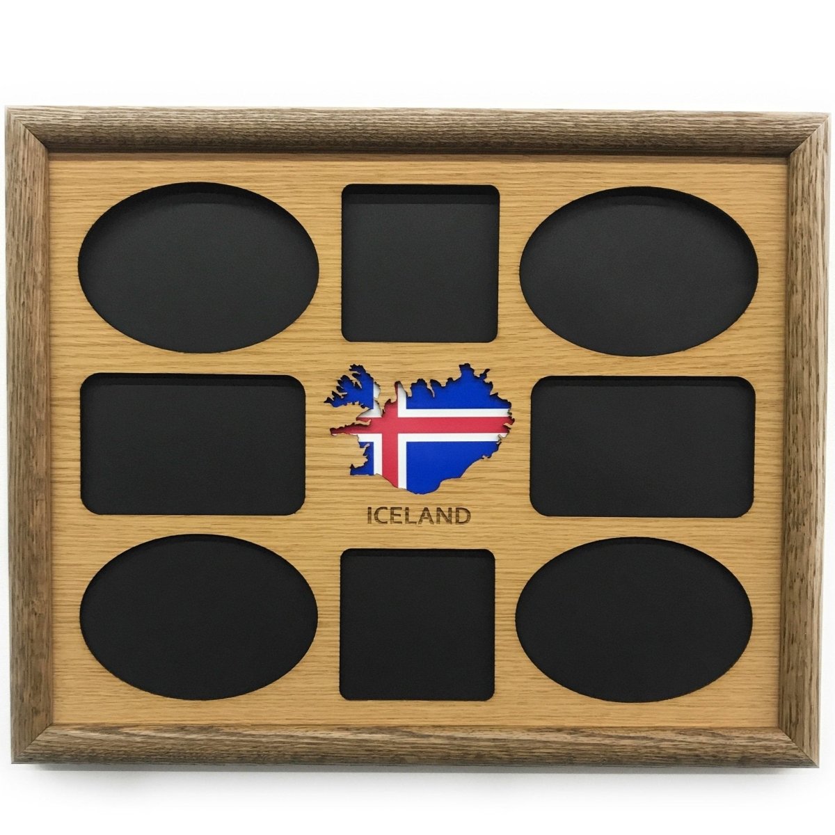 Iceland Picture Frame - 11x14 Frame holds 8 Photos - Legacy Images - Picture Frames - 11x14 Picture Frame country iceland laser engraved