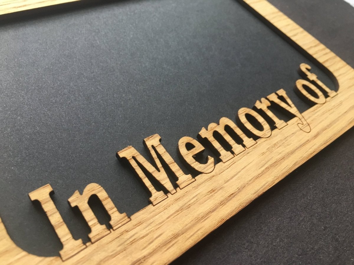 In Memory Of Picture Frame - 5x7 Frame Hold 4x6 Photo - Legacy Images - Picture Frames - 5x7 picture frame loving memory picture frame laser engraved