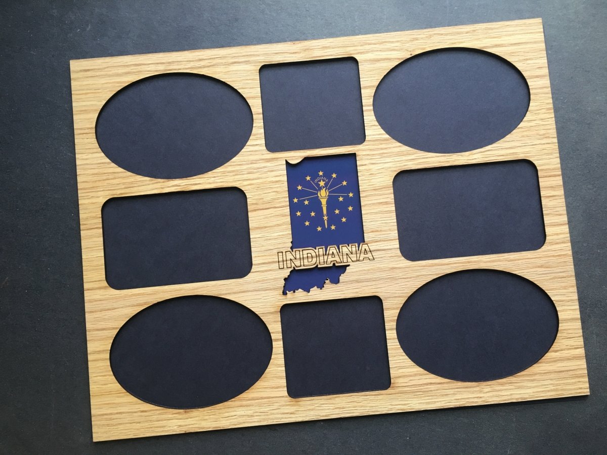 Indiana Picture Frame - Legacy Images - Picture Frames - 11x14 Picture Frame 5x7 picture frame picture frame laser engraved