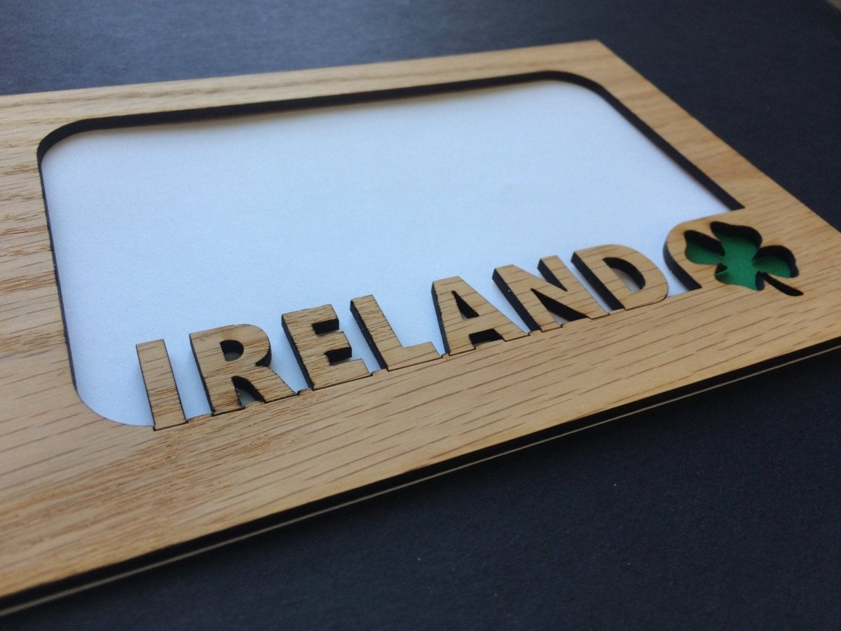 Ireland Picture Frame - 5x7 Frame Hold 4x6 Photo - Legacy Images - Picture Frames - 5x7 picture frame country ireland laser engraved