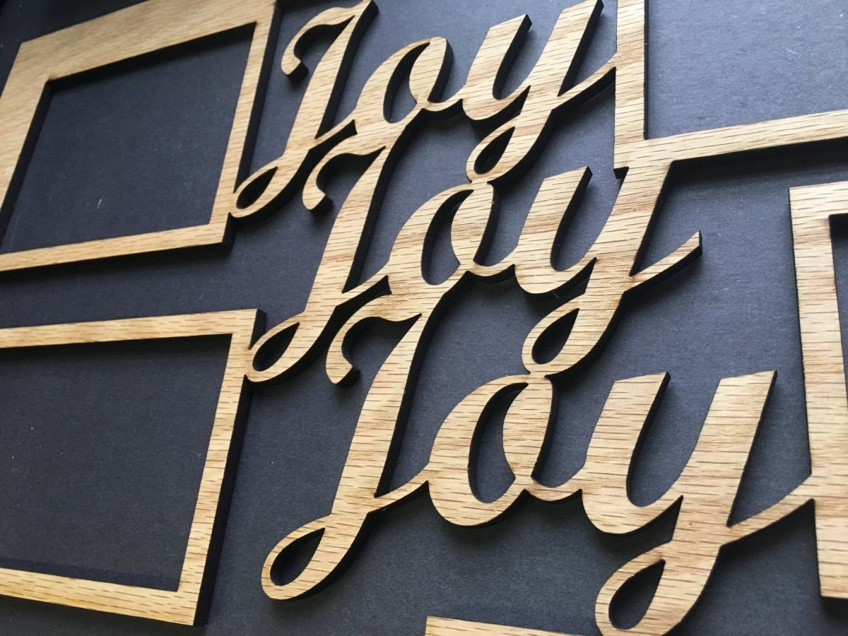 Joy Collage Picture Frame 16"x20" - Legacy Images - Picture Frames - 16x20 picture frame christmas collage frame laser engraved