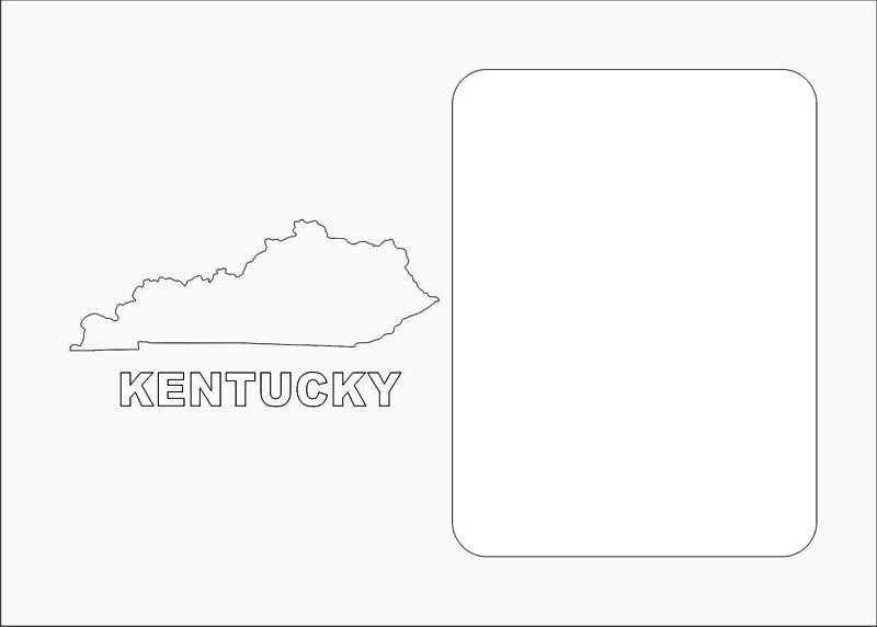 Kentucky Picture Frame - Legacy Images - Picture Frames - 11x14 Picture Frame 5x7 picture frame picture frame laser engraved