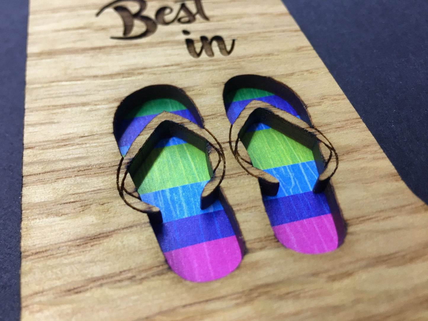 Life is Best in Flip Flops Picture Frame - 5x7 Frame Hold 3x4 Photo - Legacy Images - Picture Frames