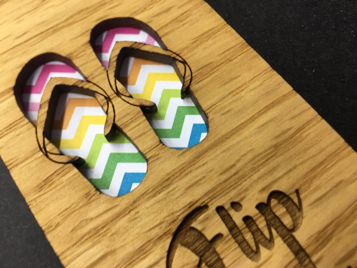 Life is Best in Flip Flops Picture Frame - 5x7 Frame Hold 3x4 Photo - Legacy Images - Picture Frames - 5x7 picture frame beach hobbies laser engraved