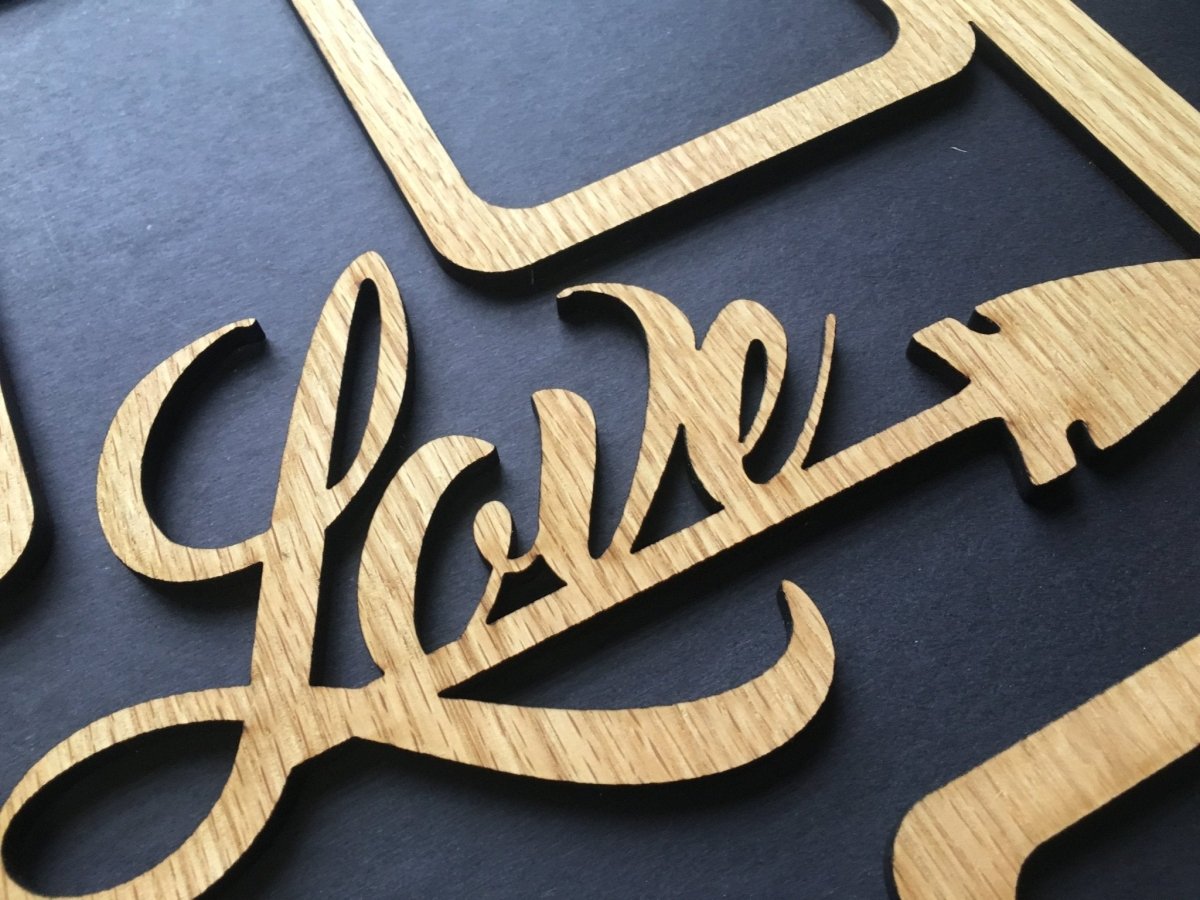 Love Arrow Collage Picture Frame 16"x20" - Legacy Images - Picture Frames - 16x20 picture frame collage frame holiday laser engraved