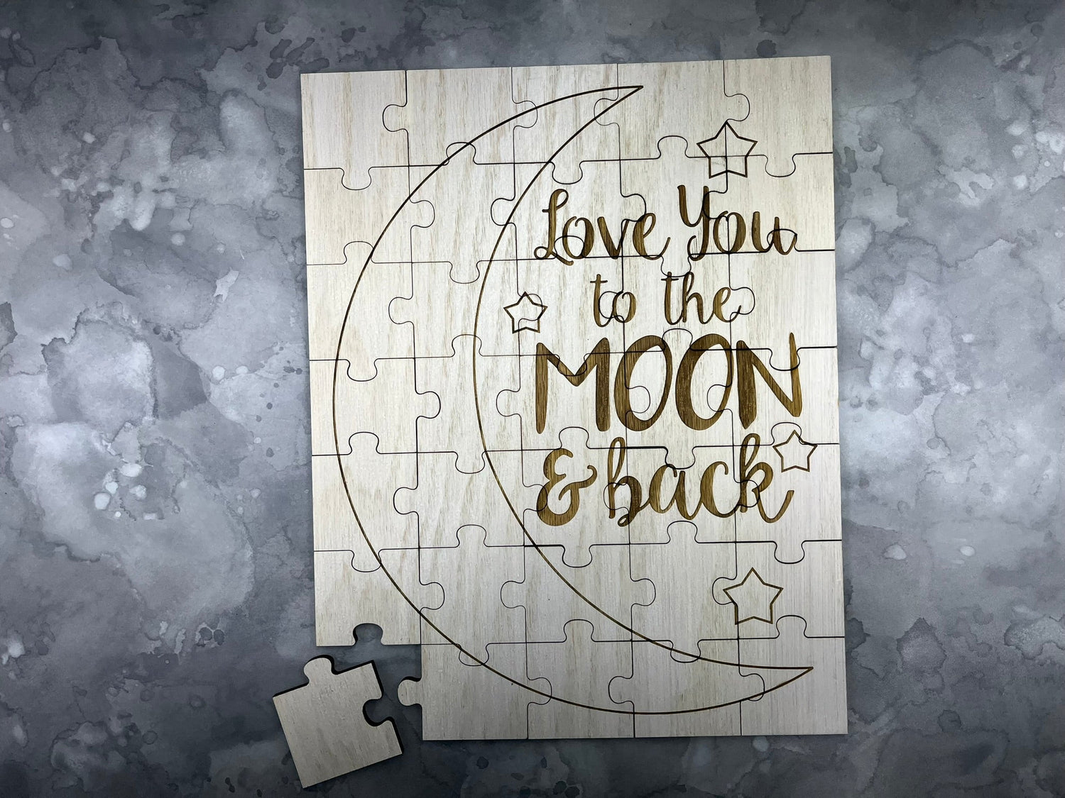 Love You to the Moon and Back Baby Shower Guestbook Puzzle - Legacy Images - Guestbook