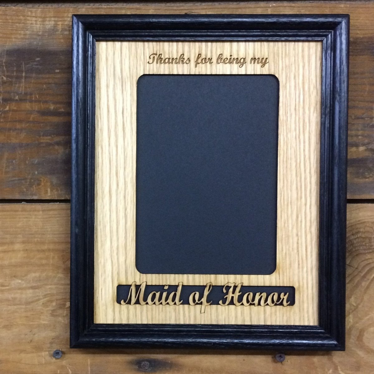 Maid of Honor or Bridesmaid Picture Frame - Legacy Images - Picture Frames - 5x7 picture frame bridesmaid maid of honor laser engraved