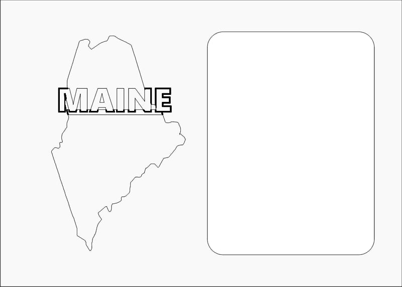 Maine Picture Frame - Legacy Images - Picture Frames - 11x14 Picture Frame 5x7 picture frame picture frame laser engraved