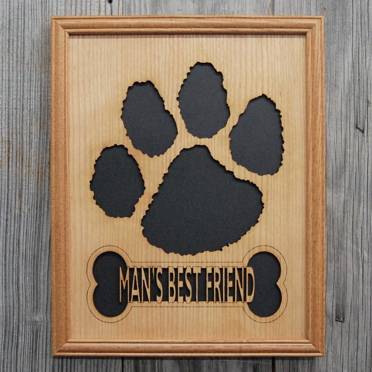 Man's Best Friend Dog Picture Frame 11"x14" - Legacy Images - Picture Frames - 11x14 Picture Frame dog gifts for him laser engraved