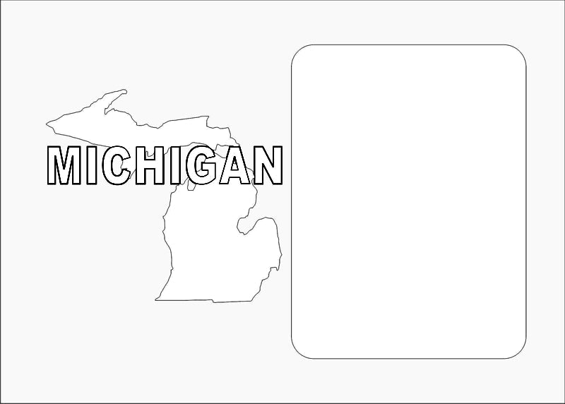Michigan Picture Frame - Legacy Images - Picture Frames - 11x14 Picture Frame 5x7 picture frame picture frame laser engraved