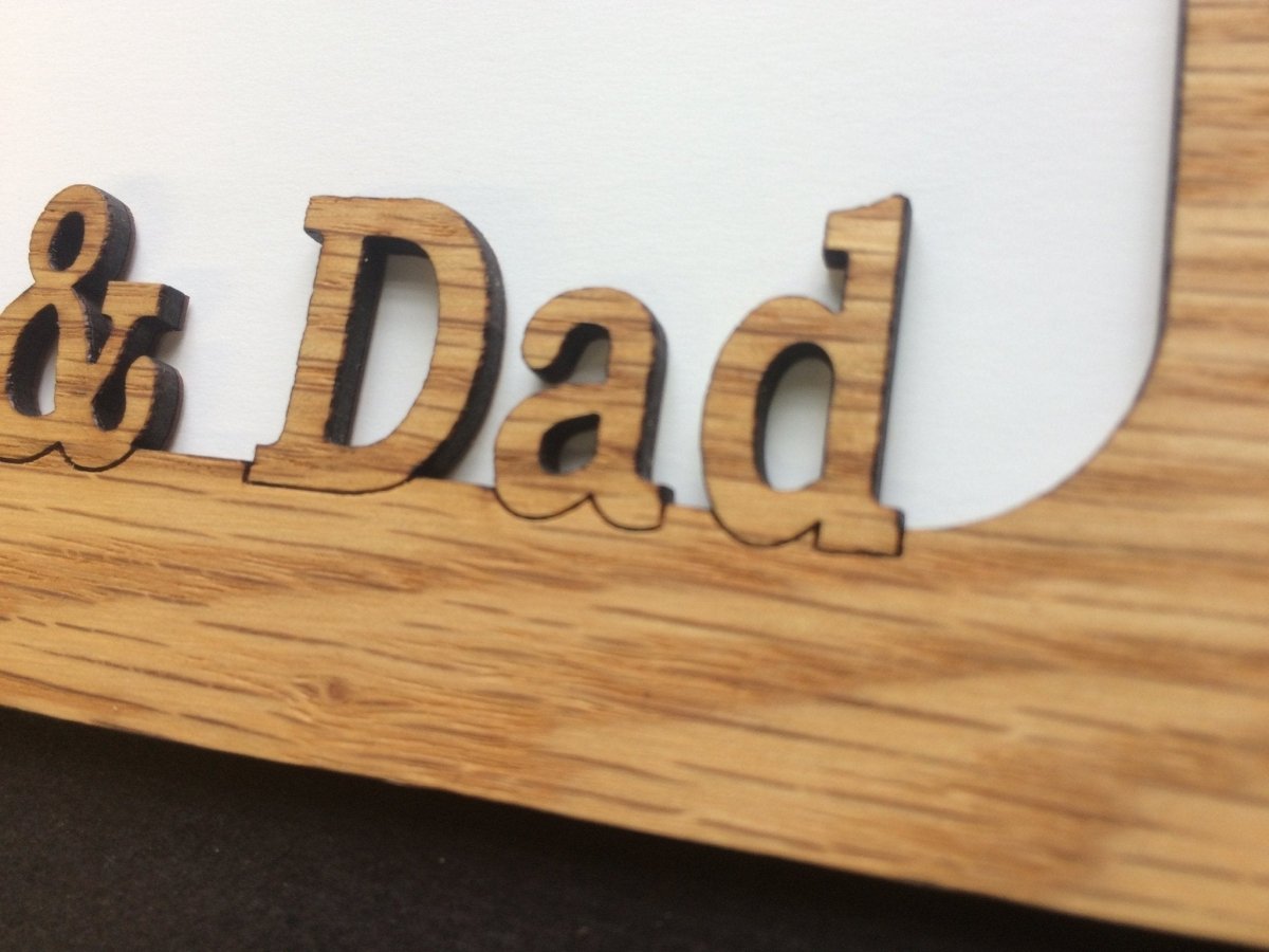 Mom And Dad Picture Frame - 5x7 Frame Hold 4x6 Photo - Legacy Images - Picture Frames - 5x7 picture frame family parents laser engraved