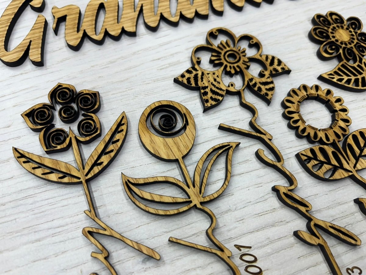 Mom's Garden Personalized Sign - Legacy Images - Novelty Signs - family FCS mother's day gift laser engraved