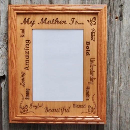 My Mother Is... Picture Frame - 8x10 Frame Hold 5x7 Photo - Legacy Images - Picture Frames - 8x10 picture frame family mom laser engraved