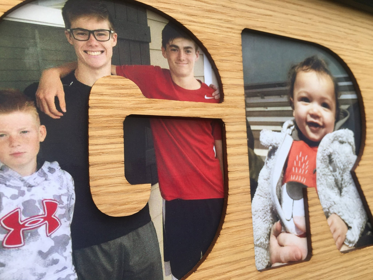 Name Picture Frame - 6"x32" Holds 4x6 Pictures - Legacy Images - Picture Frames