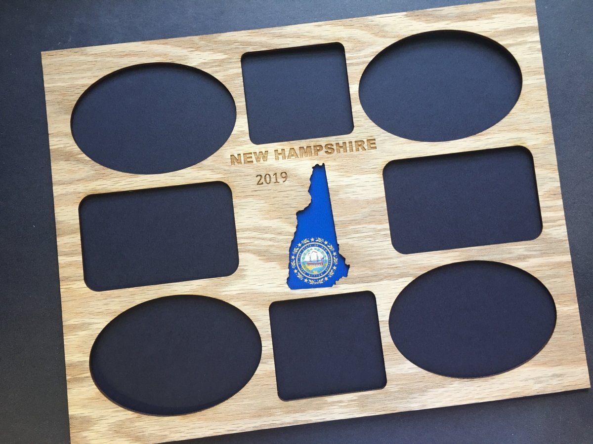 New Hampshire Picture Frame - Legacy Images - Picture Frames - 11x14 Picture Frame 5x7 picture frame picture frame laser engraved