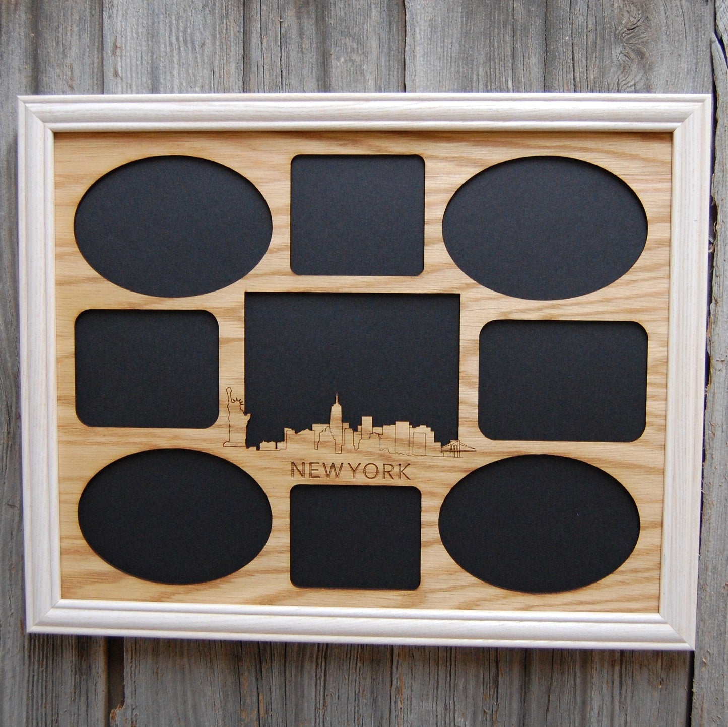 New York Skyline Picture Frame - 11x14 New York Skyline Picture Frame, Picture Frame, home decor, laser engraved - Legacy Images - Legacy Images - Picture Frames