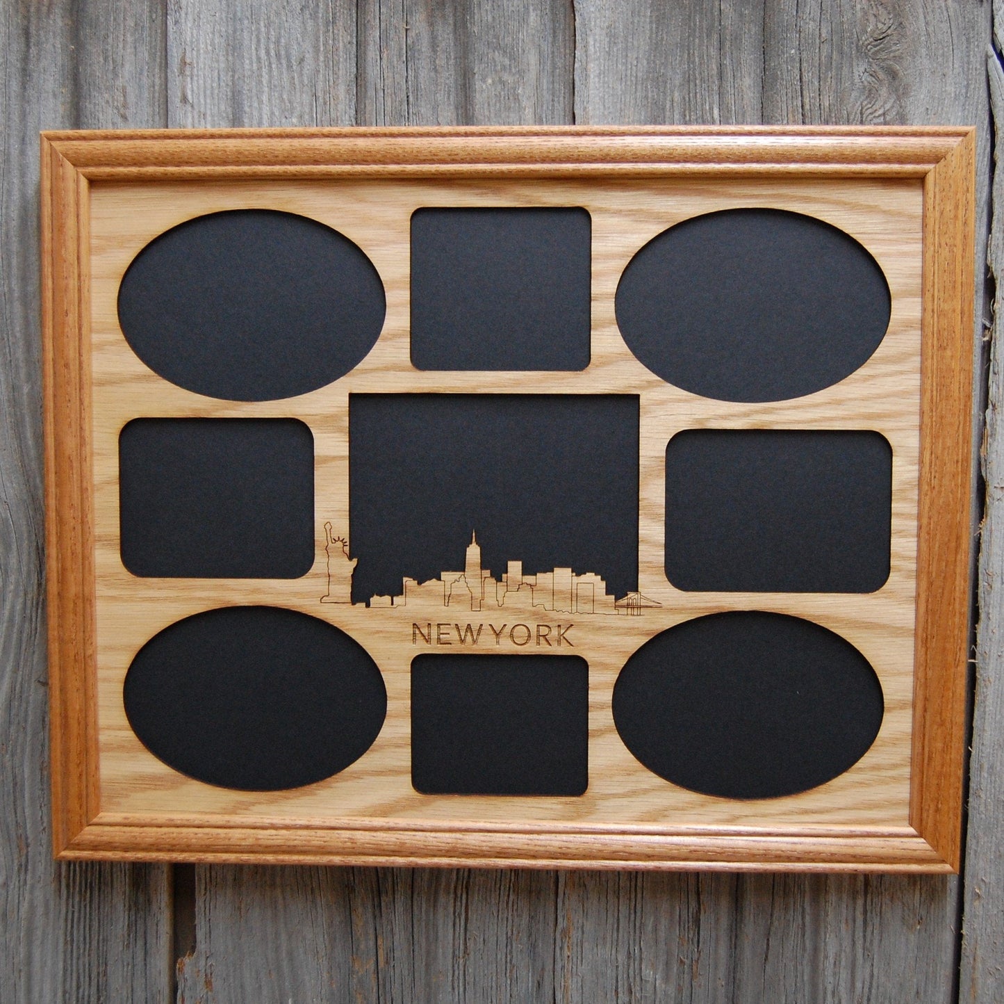 New York Skyline Picture Frame - 11x14 New York Skyline Picture Frame, Picture Frame, home decor, laser engraved - Legacy Images - Legacy Images - Picture Frames
