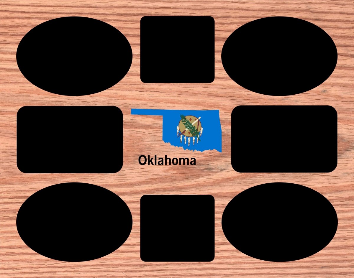 Oklahoma Picture Frame - Legacy Images - Picture Frames - 11x14 Picture Frame 5x7 picture frame picture frame laser engraved
